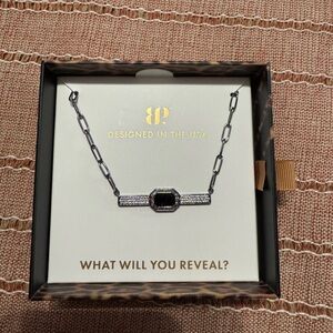 Lab Created Onyx Sandstone on Hematite Plating Length: 18"+ 2.5" extender